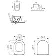 GROHE - Pack WC Bâti-support Rapid SL + Vitra Integra WC sans bride + abattant soft close + Plaque de commande WC Skate Cosmopolitan - vignette