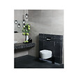 GEBERIT - Pack WC bati-support Geberit + WC Swiss Aqua Technologies sans bride + abattant SoftClose + plaque (SLIM-SATrimless-F) - vignette