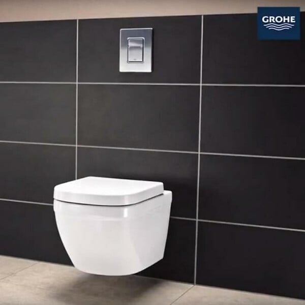 GROHE - Euro Ceramic Cuvette WC suspendue, blanc alpin + abattant softclose (39328000+39330001) - large