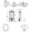 SWISS AQUA TECHNOLOGIES - Pack WC bâti-support autoportant + WC suspendu sans bride avec abattant SoftClose + plaque blanche (STROGAWR01-U) - vignette