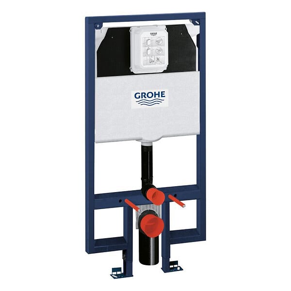 GROHE - Grohe Rapid SL Bâti-support WC avec Réservoir 80mm, hauteur 1,13 m et largeur 0,62 m (38994000) - large