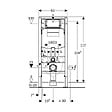 GEBERIT - Bâti-support fixation murale Duofix UP320 (111.300.00.5) - vignette
