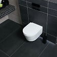GROHE - Pack WC Bâti-support Rapid SL + WC SAT sans bride + Abattant SoftClose + Plaque chrome + Set d'habillage (ARENASATSB) - vignette