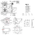 GROHE - Pack WC Bâti-support Rapid SL + WC SAT sans bride + Abattant SoftClose + Plaque chrome + Set d'habillage (ARENASATSB) - vignette