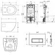 SWISS AQUA TECHNOLOGIES - Pack WC Bâti-support Autoportant + WC sans bride SAT  + Abattant SoftClose + Plaque Blanche (SMART-Project-4) - vignette