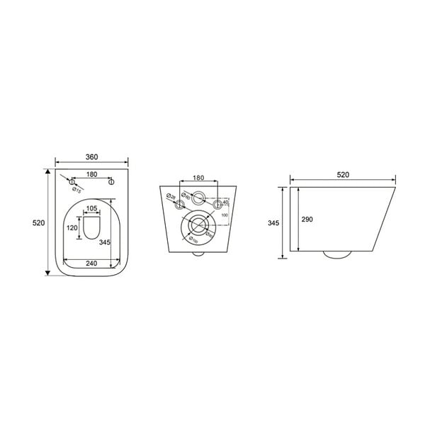 GROHE - Pack WC Bâti-support Rapid SL + WC sans bride Infinitio Design, Noir mat + Abattant softclose + Plaque Noire mat - large