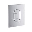 GROHE - Pack WC Bâti support Grohe Rapid SL + Cuvette sans bride Grohe Euro Ceramic, Blanc + plaque de déclenchement: Chrome (39536000) - vignette