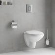 GROHE - Pack WC Bâti-support Rapid SL + WC Bau Ceramic sans bride + Abattant softclose + Plaque chrome (39418000) - vignette