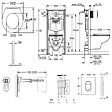 GROHE - Pack WC Bâti-support Rapid SL + WC Bau Ceramic sans bride + Abattant softclose + Plaque chrome (39418000) - vignette