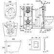 GROHE - Pack WC Bâti-support + WC sans bride + Abattant SoftClose + Plaque Noire Mat (ProjectBlackInfinitio-KF0-SP) - vignette
