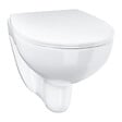 GROHE - Bau Ceramic ensemble WC suspendu sans bride + abattant SoftClose en Duroplast, blanc (G39899000) - vignette