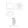 GROHE - Pack WC bâti-support Rapid SL + WC suspendu sans bride + abattant SoftClose + isolation phonique + plaque chrome (ARENACETOR) - vignette