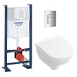 GROHE - Grohe RAPID SL Pack Bâti-support + Cuvette suspendue + Abattant  + Plaque chrome (PROJECTO.NOVO49-1) - vignette