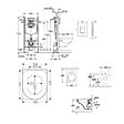 GROHE - Grohe RAPID SL Pack Bâti-support + Cuvette suspendue + Abattant  + Plaque chrome (PROJECTO.NOVO49-1) - vignette