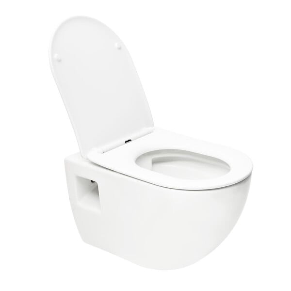 SWISS AQUA TECHNOLOGIES - Swiss Aqua Technologies Project WC suspendu sans bride avec abatant softclose, blanc (SATWCPRO010RREXP) - large