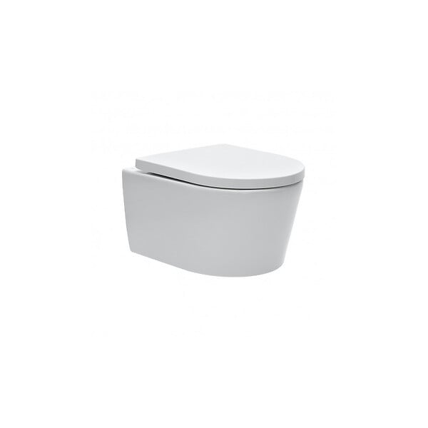 GEBERIT - Pack WC bati-support Geberit + Cuvette Swiss Aqua Technologies + abattant SoftClose + Plaque  (GEBSATRIMLESS-B) - large