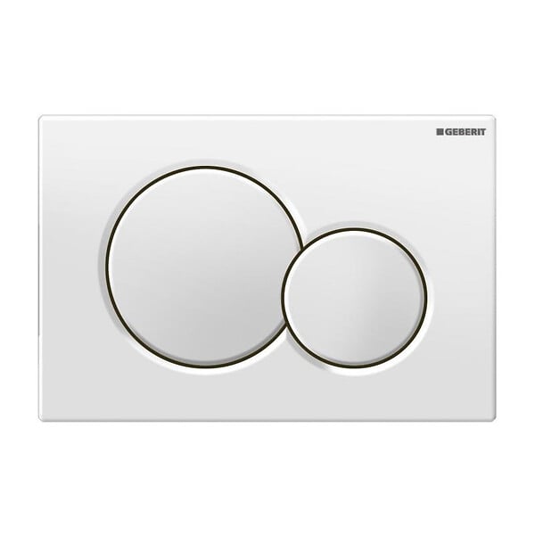 GEBERIT - Pack WC bati-support Geberit + Cuvette Swiss Aqua Technologies + abattant SoftClose + Plaque  (GEBSATRIMLESS-B) - large