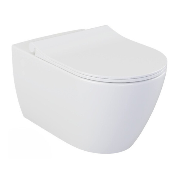 GROHE - Grohe Pack WC Bâti-support Rapid SL + WC sans bride LIVEA Bello + Abattant softclose + Plaque Chrome (RapidSL-Bello-2) - large