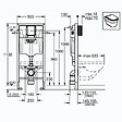 GROHE - Grohe Pack WC Bâti-support Rapid SL + WC sans bride LIVEA Bello + Abattant softclose + Plaque Chrome (RapidSL-Bello-2) - vignette
