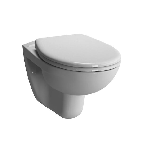 VILLEROY & BOCH - ViConnect Pro S Pack WC bâti support Villeroy & Boch + WC sans bride Vitra + abattant SoftClose + plaque (VCNNORMUSRS2CH) - large