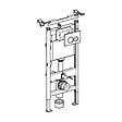 GEBERIT - Geberit Pack Bâti-support Duofix 112cm + Plaque de commande Chrome Delta20 + fixations murales (458.134.21.3) - vignette