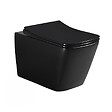 GROHE - Grohe Pack WC Bâti-support Rapid SL + WC Square Infinitio sans bride noir mat + Abattant softclose + Plaque noire mat - vignette