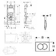 GEBERIT - Pack WC bâti-support Duofix 112cm + WC sans bride Ceramia + abattant SoftClose + plaque blanche (CETORGEB3-DE) - vignette