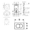 GEBERIT - Pack bâti-support Geberit + WC suspendu Swiss Aqua Technologies + Plaque de commande, blanc (FUSIONTQGEB1) - vignette