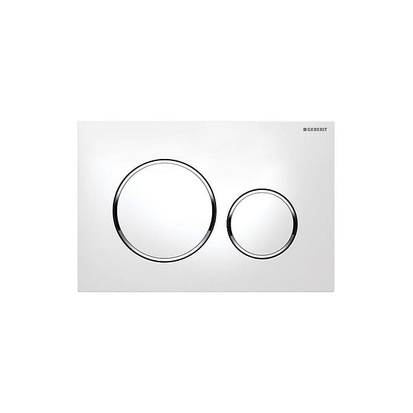 GEBERIT - Pack WC Bati Geberit  Duofix + Cuvette Ideal Standard Tesi Aquablade + Plaque de commande Sigma20 Blanc chrome + bati support - large