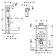 GEBERIT - Geberit Duofix bâti-support à encastrer pour WC suspendu, hauteur 98 cm, installation sur cloison légère (111.030.00.2) - vignette