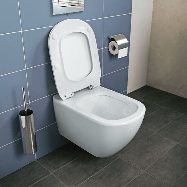 GROHE - Rapid SL Bâti Support autoportant, cuvette Ideal Standard Tesi Aquablade avec abattant frein de chute (AutoportantTesi2) - large