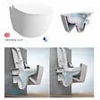 VITRA - Vitra  SENTO Cuvette RIM-EX (sans bride) et abattant ultra-fin avec frein de chute (7748B003-0075 + 120-003R009-lm) - vignette