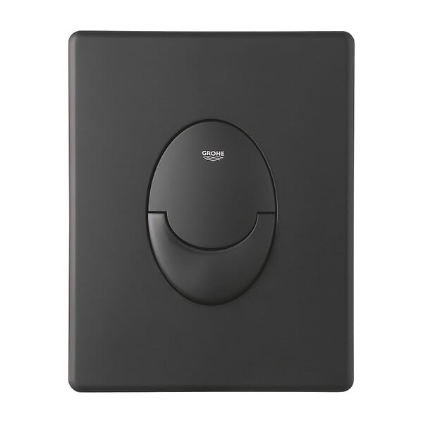 GROHE - Grohe Pack WC Bâti-support Rapid SL + WC Infinitio sans bride noir mat + Abattant softclose + Plaque noire mat - large