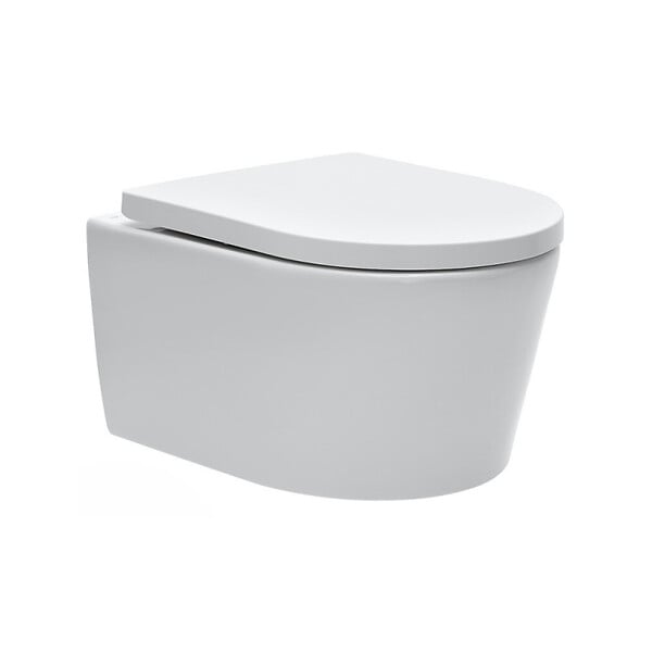 VILLEROY & BOCH - Pack WC bâti-support Villeroy & Boch + WC SAT sans bride + Abattant softclose + Plaque blanche + Set d'habillage - large