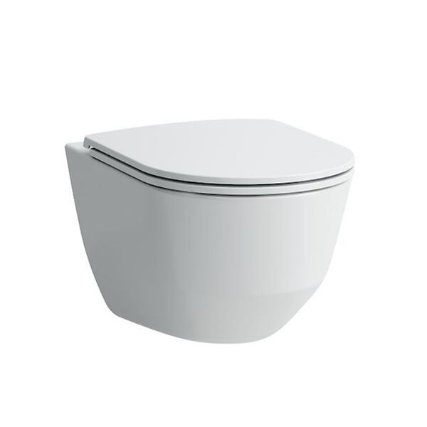 LAUFEN - Pack WC suspendu sans bride, fixations cachées, abattant slim frein de chute (H8669570000001) - large