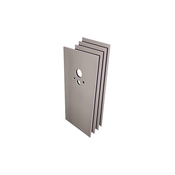 GEBERIT - Pack WC Bati-support Geberit Duofix + Cuvette suspendue sans bride Porcher + Abattant + Plaque de commande blanche + Set d'habil - large