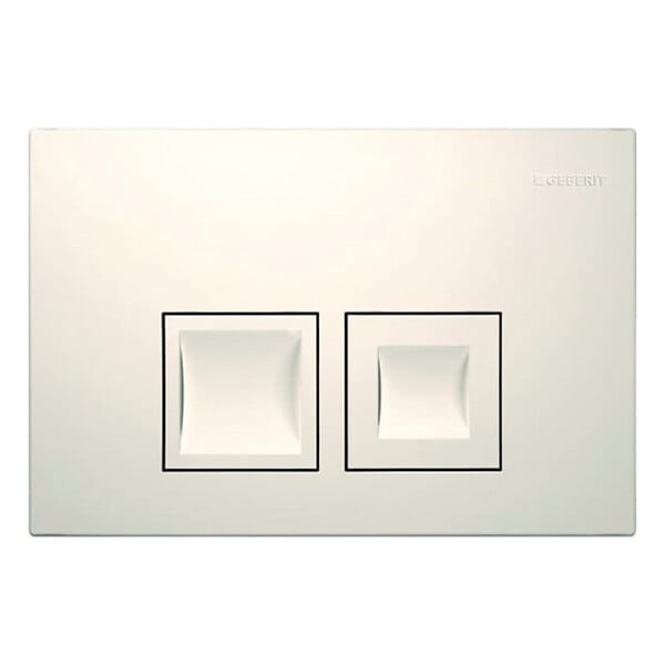 GEBERIT - Duofix pack WC bâti-support UP100 + WC suspendu sans bride Roca avec abattant SoftClose + plaque blanche (GEBROGAWR03-FR) - large