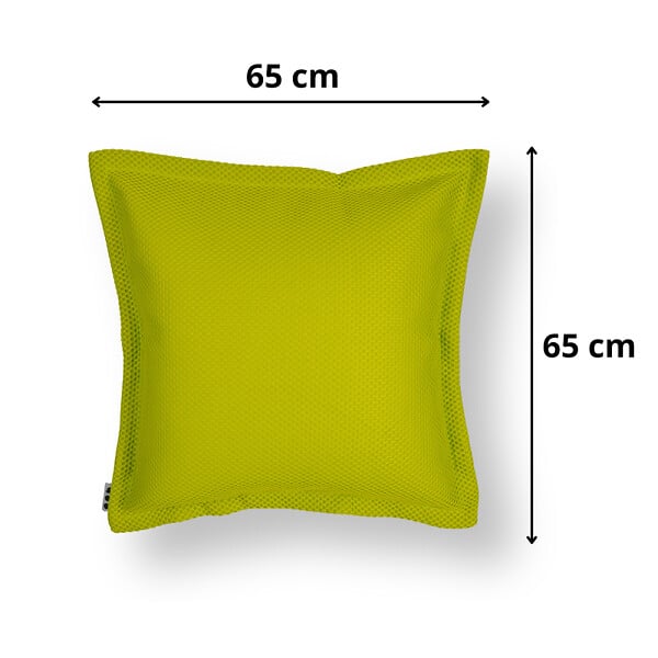 SOO  SANTAI - Coussin piscine flottant 65 × 65 × 25 cm intérieur / extérieur SANS billes de polystyrène – Vert (CF6565-2) - large