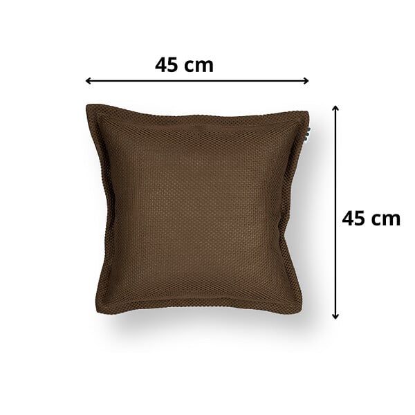 SOO  SANTAI - Coussin piscine flottant 45 × 45 × 25 cm intérieur / extérieur SANS billes de polystyrène – Brun (SCF4545-5) - large