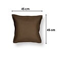 SOO  SANTAI - Coussin piscine flottant 45 × 45 × 25 cm intérieur / extérieur SANS billes de polystyrène – Brun (SCF4545-5) - vignette