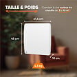 BESTHERM - Radiateur électrique fixe à inertie sèche céramique - Bestherm - ARIA 500W  - horizontal blanc - vignette