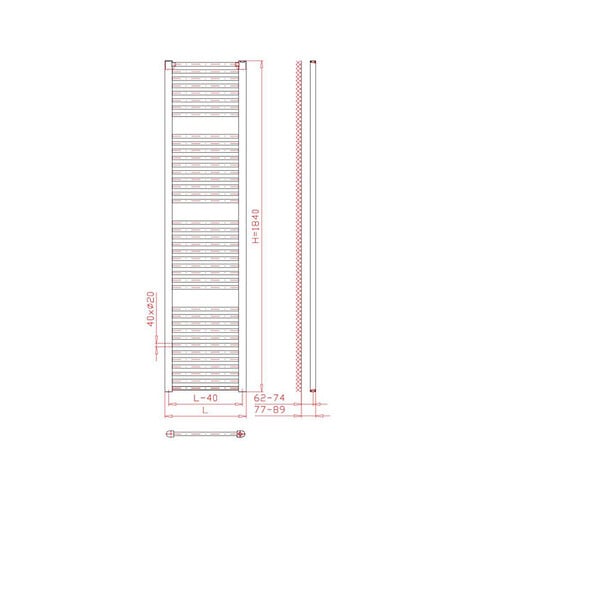 SIKO - Siko Sèche serviette Thermal Trend blanc 185x60 cm (KD6001850) - large