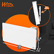 WARM TECH - Chauffage électrique mural 1500W - IP24 - fil pilote 6 ordres - vignette