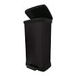 CURVER - Deco bin 50L Poubelle à pédale, 39 x 29 x 73 cm, Noir (187178) - vignette