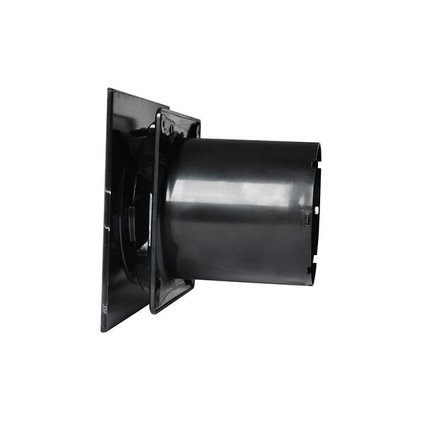 CATA - Cata E-100 GT BK Aérateur axial temporisé, Fonction standard, Plaque avant en verre, noir (00900502) - large
