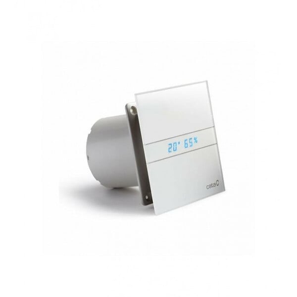 CATA - Cata E-100 GTH Aérateur extracteur d'air simple flux, Détection d'humidité Hygrostat, Affichage numérique (00900200) - large