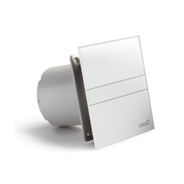 CATA - Cata Aérateur extracteur d'air simple flux, plaque avant en verre blanc (SIKOAE120G) - large