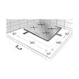 BEKO - plaque de cuisson vitrocéramique, 4 zones de cuisson Hi-Light, dont 1 double et 1 triple, noir (HIC64404T) - vignette