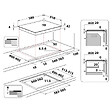 WHIRLPOOL - Table De Cuisson Vitrocéramique 58cm 4 Feux 6200w Noir - AKT8090NE - vignette