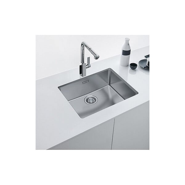 FRANKE - Franke Maris - Évier de cuisine sous plan 540×440 mm avec trop-plein, en acier inoxydable (MRX110-50) - large